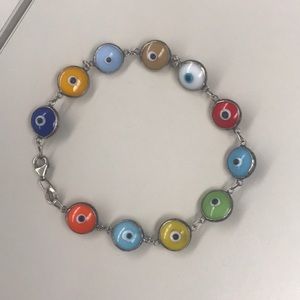 Multi-Colored Evil Eye Bracelet